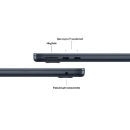 MacBook Air 15 (M3, 2024) 8/256GB, Midnight - вид 3