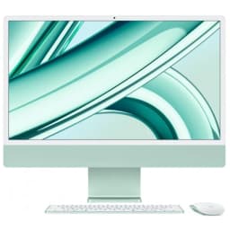 Apple iMac 24" Retina 4,5K, M3 (8C CPU, 10C GPU, 2023), 8 ГБ, 512 ГБ SSD, зеленый (MQRP3) - вид 1